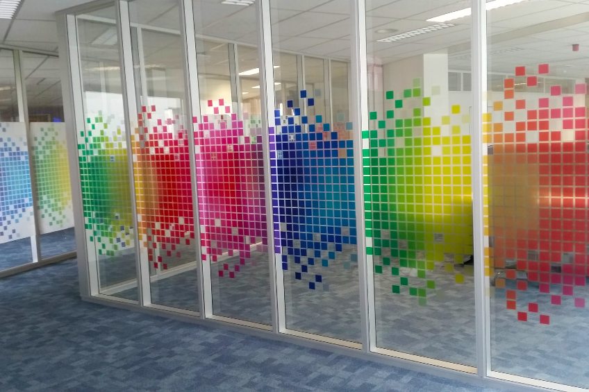 colorful decorative window film
